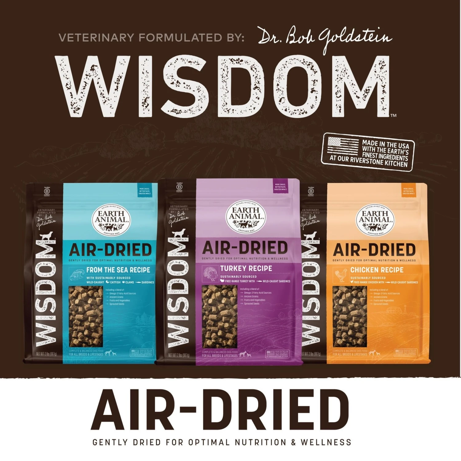 Earth Animal Wisdom Air-Dried From The Sea Recipe Premium Natural Dog Food, 2-lb Bag 10 Earth Animal Wisdom Air-Dried From The Sea Recipe Premium Natural Dog Food, 2-lb Bag - Image 8