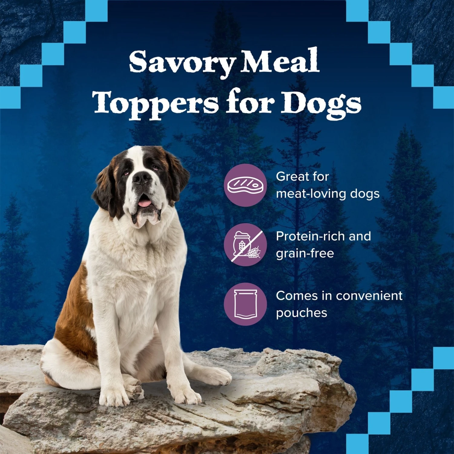 Blue Buffalo Wilderness Trail Toppers Wild Cuts Chunky Beef Bites In Hearty Gravy Grain-Free Dog Food Topper 6 Blue Buffalo Wilderness Trail Toppers Wild Cuts Chunky Beef Bites In Hearty Gravy Grain-Free Dog Food Topper - Image 4