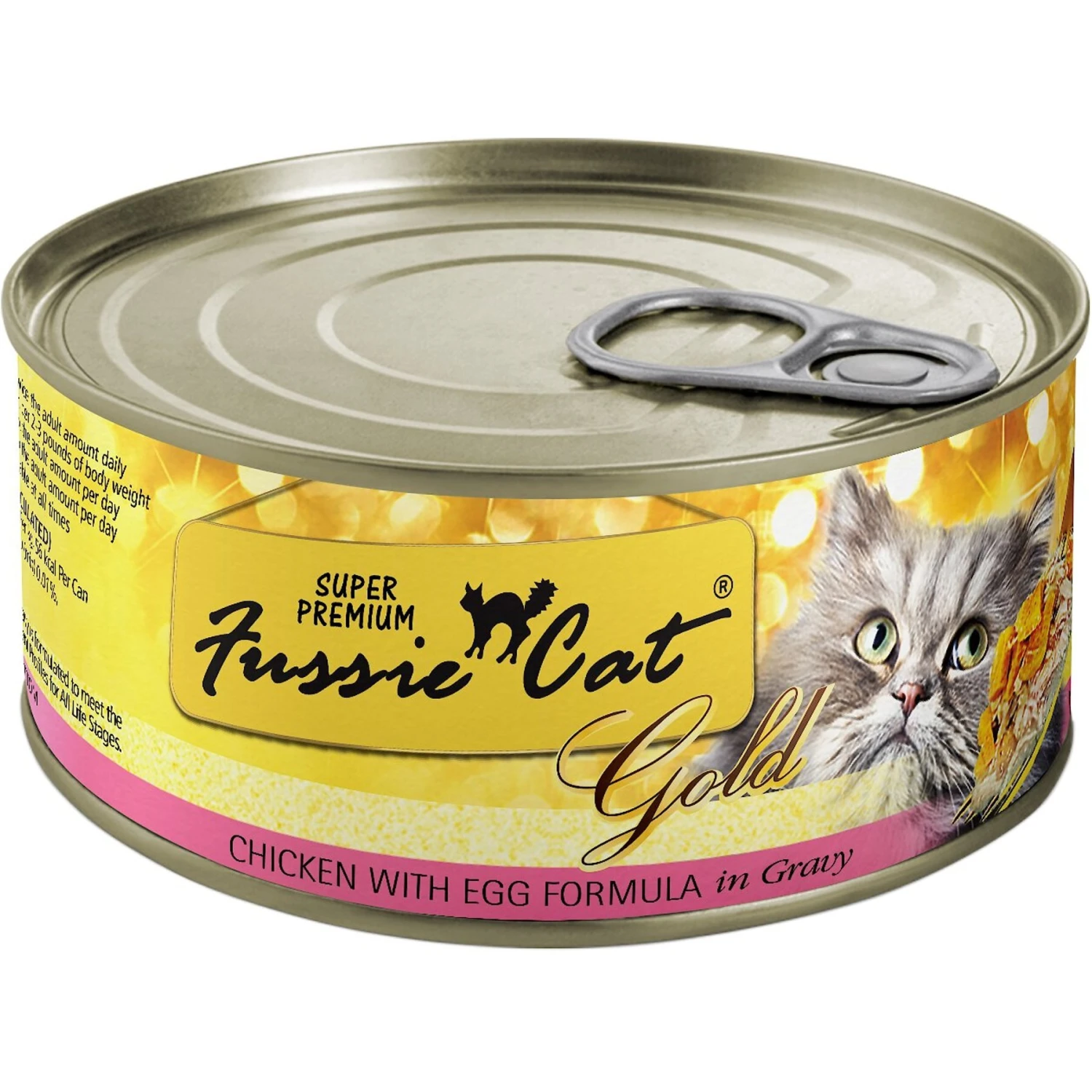Fussie Cat Super Premium Chicken With Egg Formula In Gravy Grain-Free Canned Cat Food 3 Fussie Cat Super Premium Chicken With Egg Formula In Gravy Grain-Free Canned Cat Food