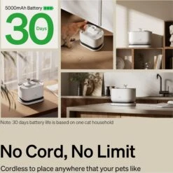 Petlibro Dockstream Battery Operated Cat Water Fountain -Blue Buffalo Shop 842454 PT3. AC SS1800 V1684348306