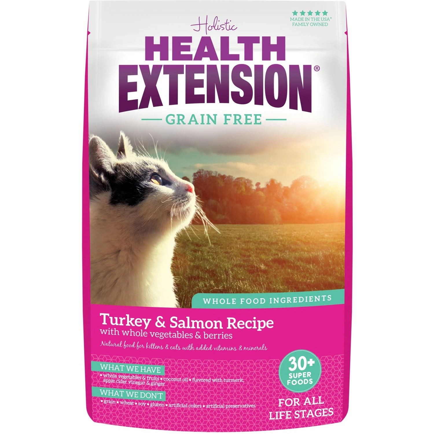 Health Extension Grain-Free Turkey & Salmon Recipe Dry Cat Food 3 Health Extension Grain-Free Turkey & Salmon Recipe Dry Cat Food