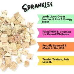 Sprankles Lamb Liver Grain-Free Freeze-Dried Dog & Cat Treats -Blue Buffalo Shop 842942 PT2. AC SS1800 V1683816398