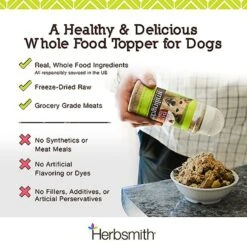 Herbsmith Smiling Dog Kibble Seasoning Freeze-Dried Chicken With Apples & Spinach Dog Food Topper 14 Herbsmith Smiling Dog Kibble Seasoning Freeze-Dried Chicken With Apples & Spinach Dog Food Topper -Blue Buffalo Shop 84498 PT3. AC SS1800 V1628800585