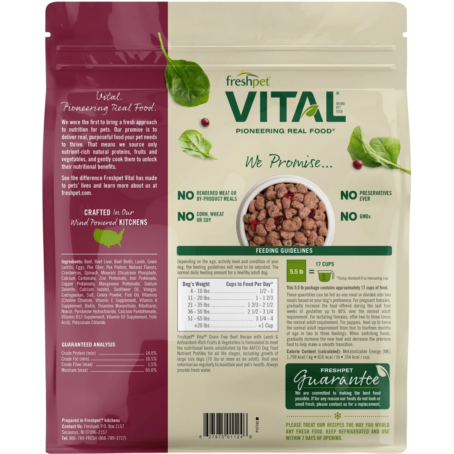 Freshpet Vital Beef & Lamb Grain-Free Fresh Dog Food, 2 + Freshpet Vital Fresh Cuts Chicken Recipe Fresh Dog Food, 2 5 Freshpet Vital Beef & Lamb Grain-Free Fresh Dog Food, 2 + Freshpet Vital Fresh Cuts Chicken Recipe Fresh Dog Food, 2 - Image 3