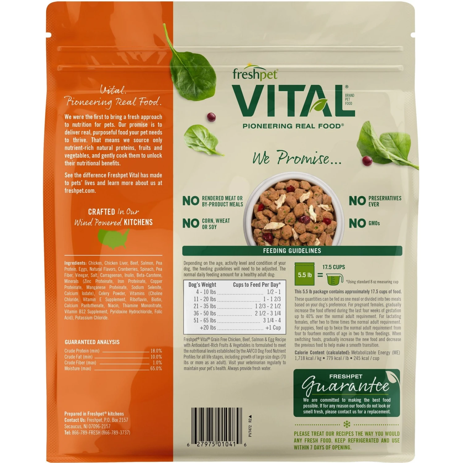 Freshpet Vital Beef & Lamb Grain-Free Fresh Dog Food & Freshpet Vital Chicken, Beef, Salmon & Egg Recipe Grain-Free Fresh Dog Food 7 Freshpet Vital Beef & Lamb Grain-Free Fresh Dog Food & Freshpet Vital Chicken, Beef, Salmon & Egg Recipe Grain-Free Fresh Dog Food - Image 5