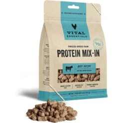 Vital Essentials Protein Mix-In Beef Recipe Mini Nibs Grain-Free Freeze-Dried Raw Dog Food Topper