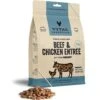 Vital Essentials Beef & Chicken Entree Cat Food Mini Nibs Grain-Free Freeze-Dried Raw Cat Food, 12-oz Bag