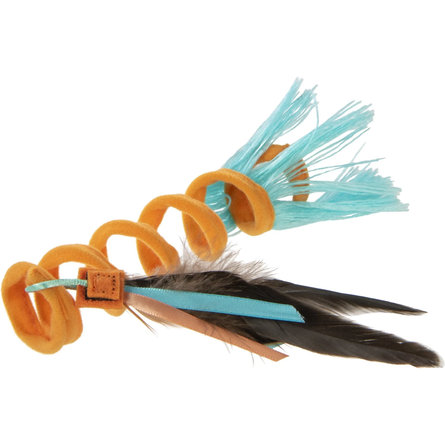 SmartyKat Instincts Crazy Coil Springy Cat Toy With Fringe & Detachable Feather Cat Toy 3 SmartyKat Instincts Crazy Coil Springy Cat Toy With Fringe & Detachable Feather Cat Toy