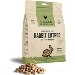 Vital Essentials Freeze-Dried Raw Rabbit Entree Cat Food, 8-oz Bag