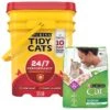 Tidy Cats 24/7 Performance Scented Clumping Clay Cat Litter & Cat Chow Indoor Hairball & Healthy Weight Dry Cat Food