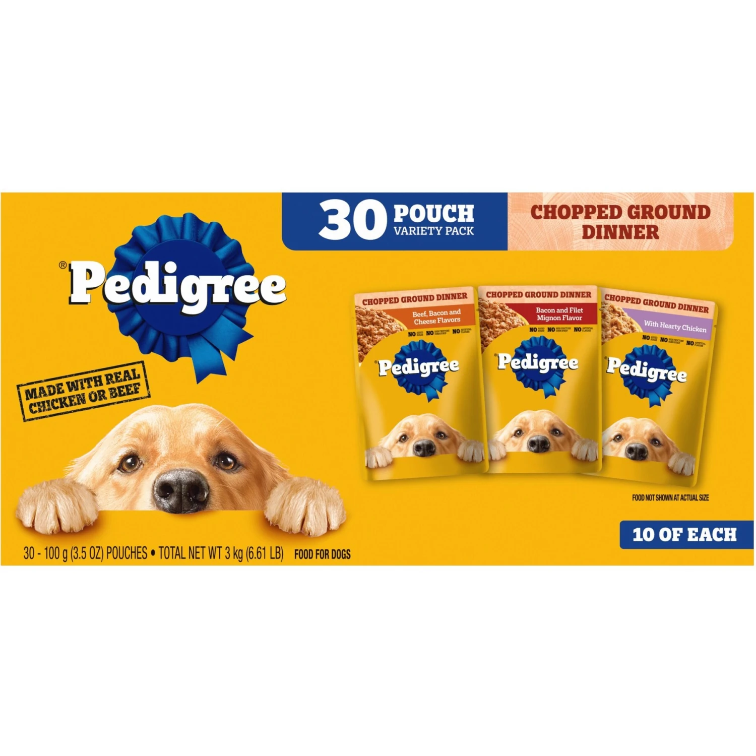 Iams Proactive Health Active Chicken & Turkey Recipe High Protein Adult Dry Dog Food & Pedigree Chopped Ground Dinner Variety Pack Adult Wet Dog Food 6 Iams Proactive Health Active Chicken & Turkey Recipe High Protein Adult Dry Dog Food & Pedigree Chopped Ground Dinner Variety Pack Adult Wet Dog Food - Image 4