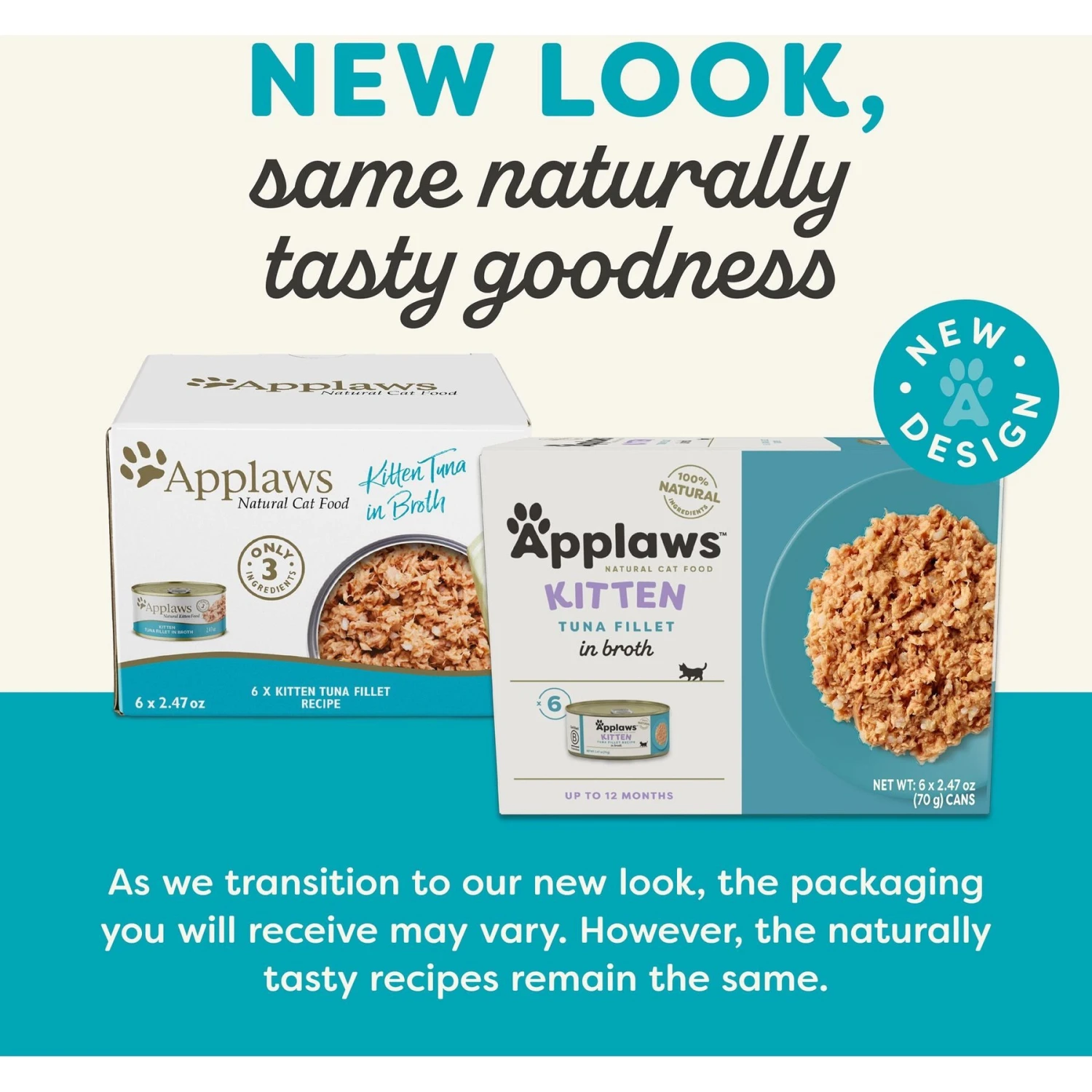 Applaws Tuna Fillet In Broth Limited Ingredient Wet Kitten Food, 2.47-oz Can, Case Of 6 4 Applaws Tuna Fillet In Broth Limited Ingredient Wet Kitten Food, 2.47-oz Can, Case Of 6 - Image 2