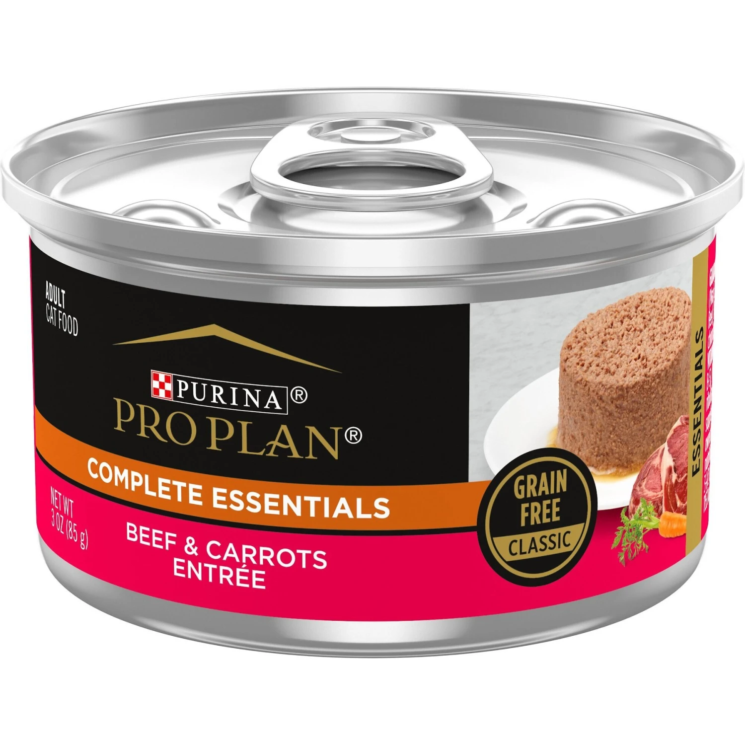 Purina Pro Plan Classic Beef & Carrots Entree Grain-Free Canned Cat Food 3 Purina Pro Plan Classic Beef & Carrots Entree Grain-Free Canned Cat Food