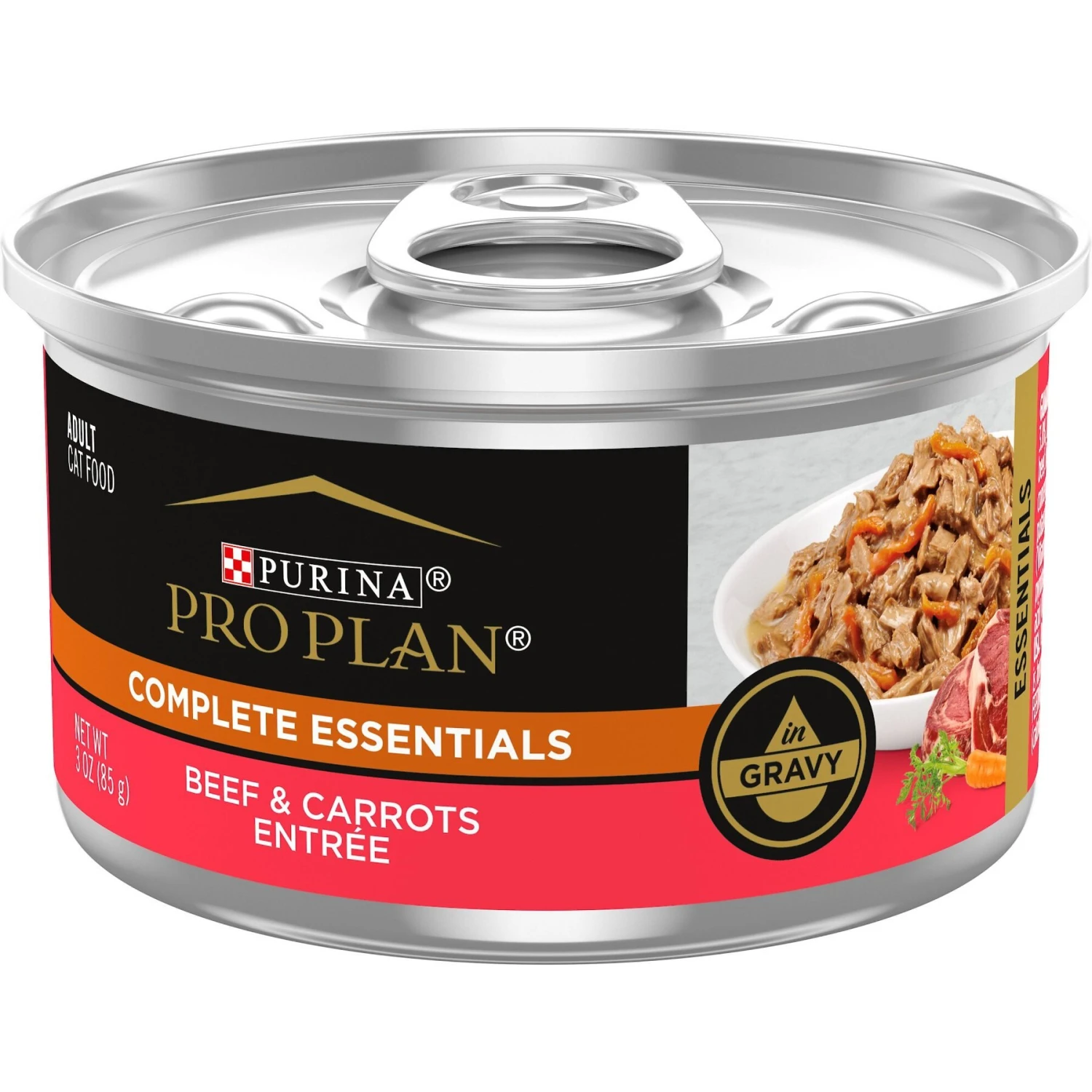 Purina Pro Plan Beef & Carrots Entree In Gravy Canned Cat Food 3 Purina Pro Plan Beef & Carrots Entree In Gravy Canned Cat Food