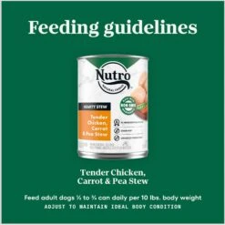 Nutro Hearty Stew Tender Chicken, Carrot & Pea Stew Grain-Free Canned Adult Wet Dog Food -Blue Buffalo Shop 86742 PT6. AC SS1800 V1691422424