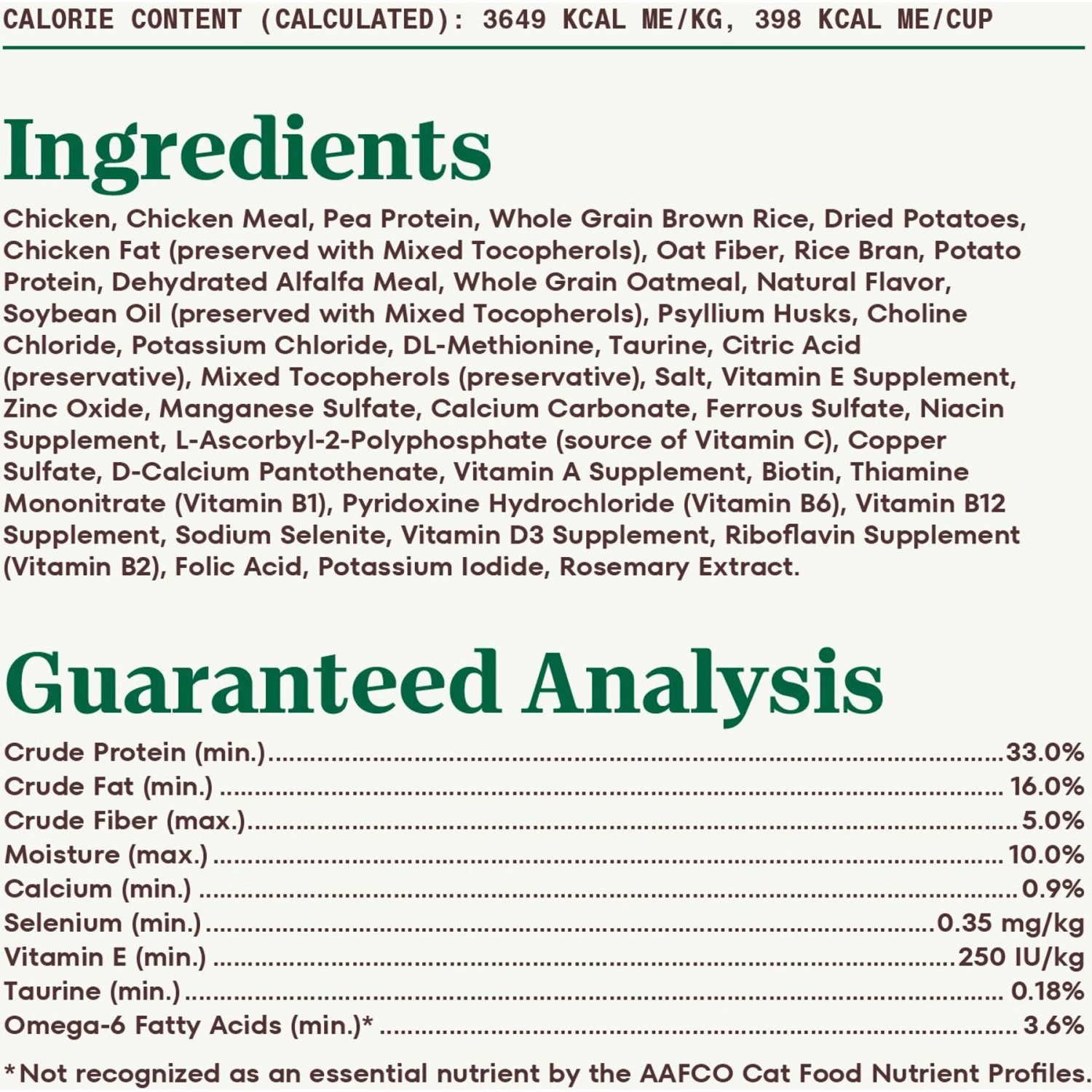 Nutro Wholesome Essentials Hairball Control Chicken & Brown Rice Recipe Adult Dry Cat Food 8 Nutro Wholesome Essentials Hairball Control Chicken & Brown Rice Recipe Adult Dry Cat Food - Image 6