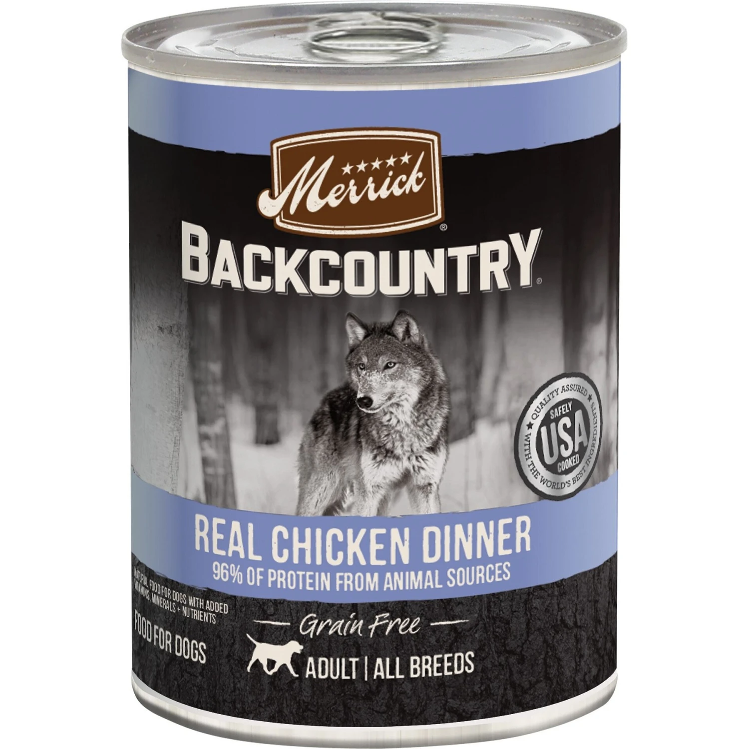 Merrick Backcountry Grain-Free Wet Dog Food 96% Real Chicken Recipe 3 Merrick Backcountry Grain-Free Wet Dog Food 96% Real Chicken Recipe