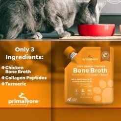 Primalvore Free Range Chicken Bone Broth With Collagen + Turmeric Dog & Cat Food Topping, 12-oz Bag, 6 Count -Blue Buffalo Shop 871302 PT3. AC SS1800 V1688393246