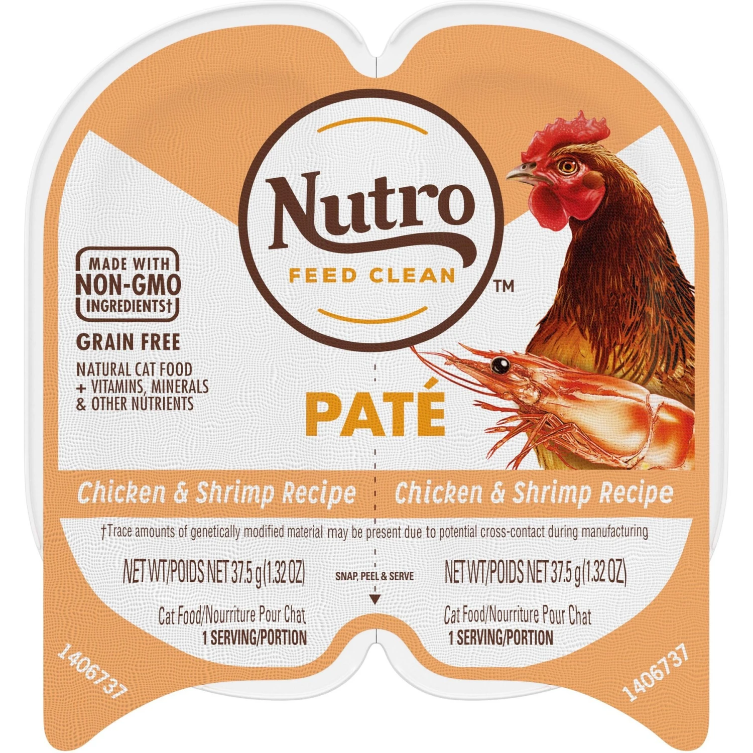 Nutro Perfect Portions Grain-Free Chicken & Shrimp Pate Recipe Adult Wet Cat Food Trays 3 Nutro Perfect Portions Grain-Free Chicken & Shrimp Pate Recipe Adult Wet Cat Food Trays