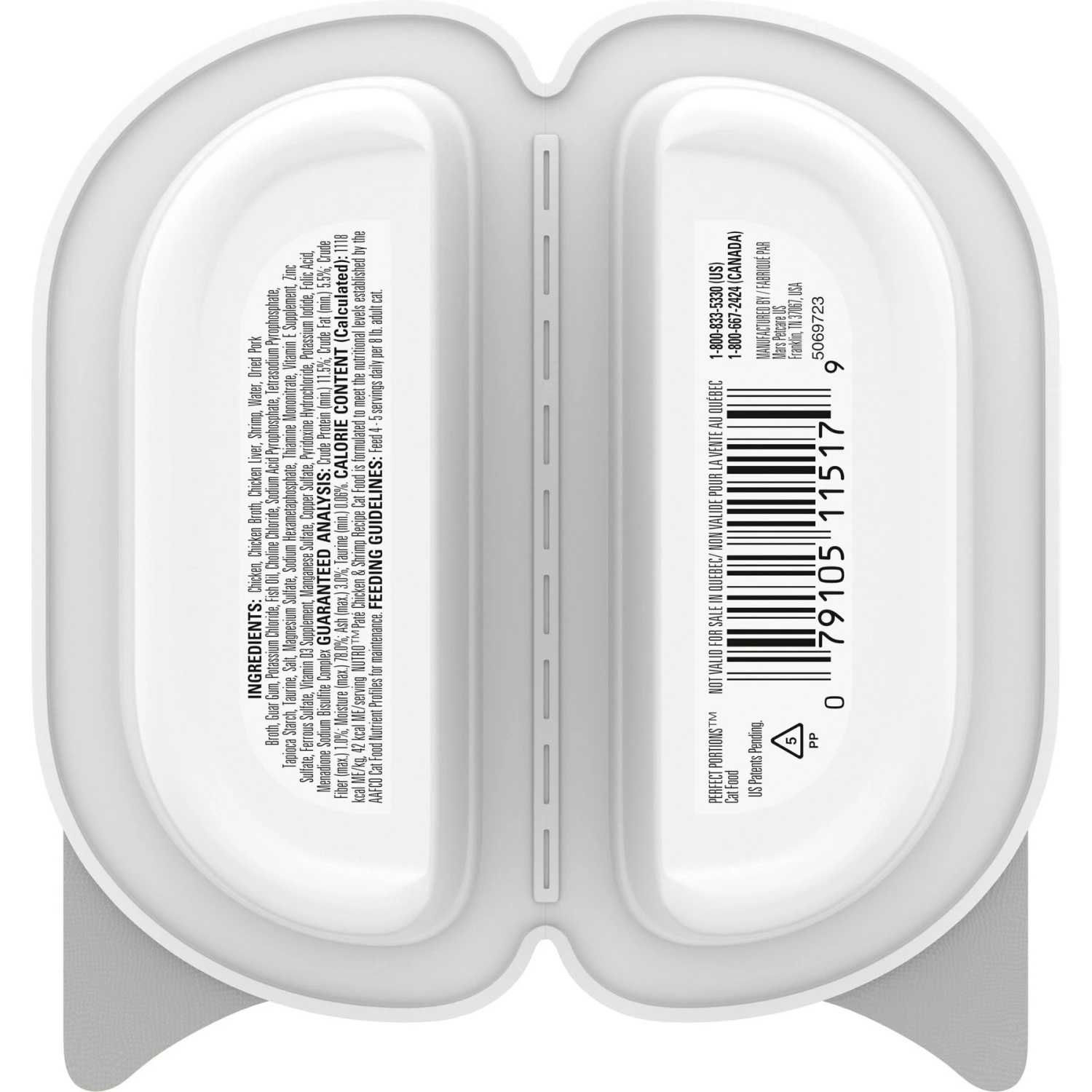 Nutro Perfect Portions Grain-Free Chicken & Shrimp Pate Recipe Adult Wet Cat Food Trays 4 Nutro Perfect Portions Grain-Free Chicken & Shrimp Pate Recipe Adult Wet Cat Food Trays - Image 2