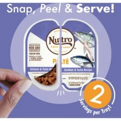 Nutro Perfect Portions Grain-Free Salmon & Tuna Pate Recipe Adult Wet Cat Food Trays 13 Nutro Perfect Portions Grain-Free Salmon & Tuna Pate Recipe Adult Wet Cat Food Trays -Blue Buffalo Shop 87484 PT2. AC SS1800 V1702678738