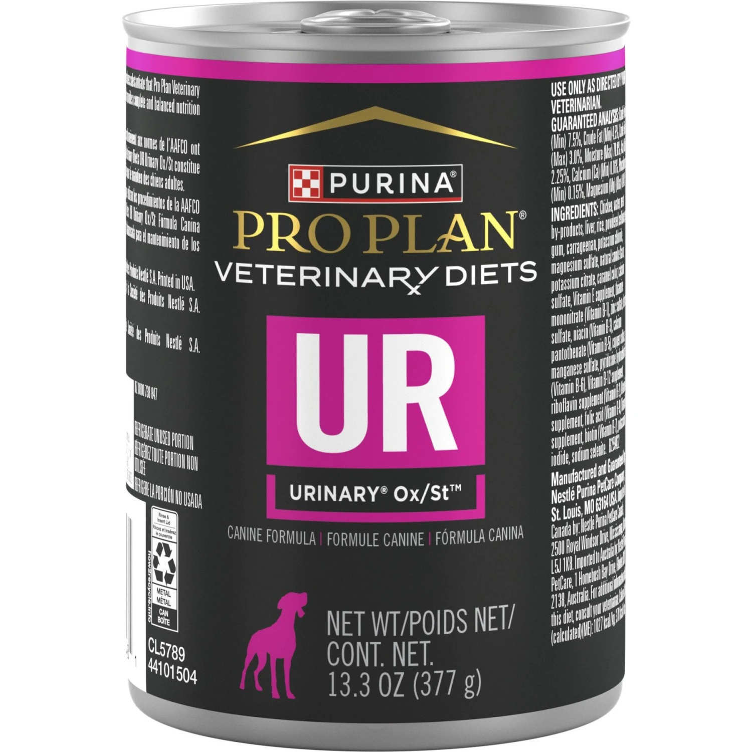 Purina Pro Plan Veterinary Diets UR Urinary Ox/St Wet Dog Food 3 Purina Pro Plan Veterinary Diets UR Urinary Ox/St Wet Dog Food