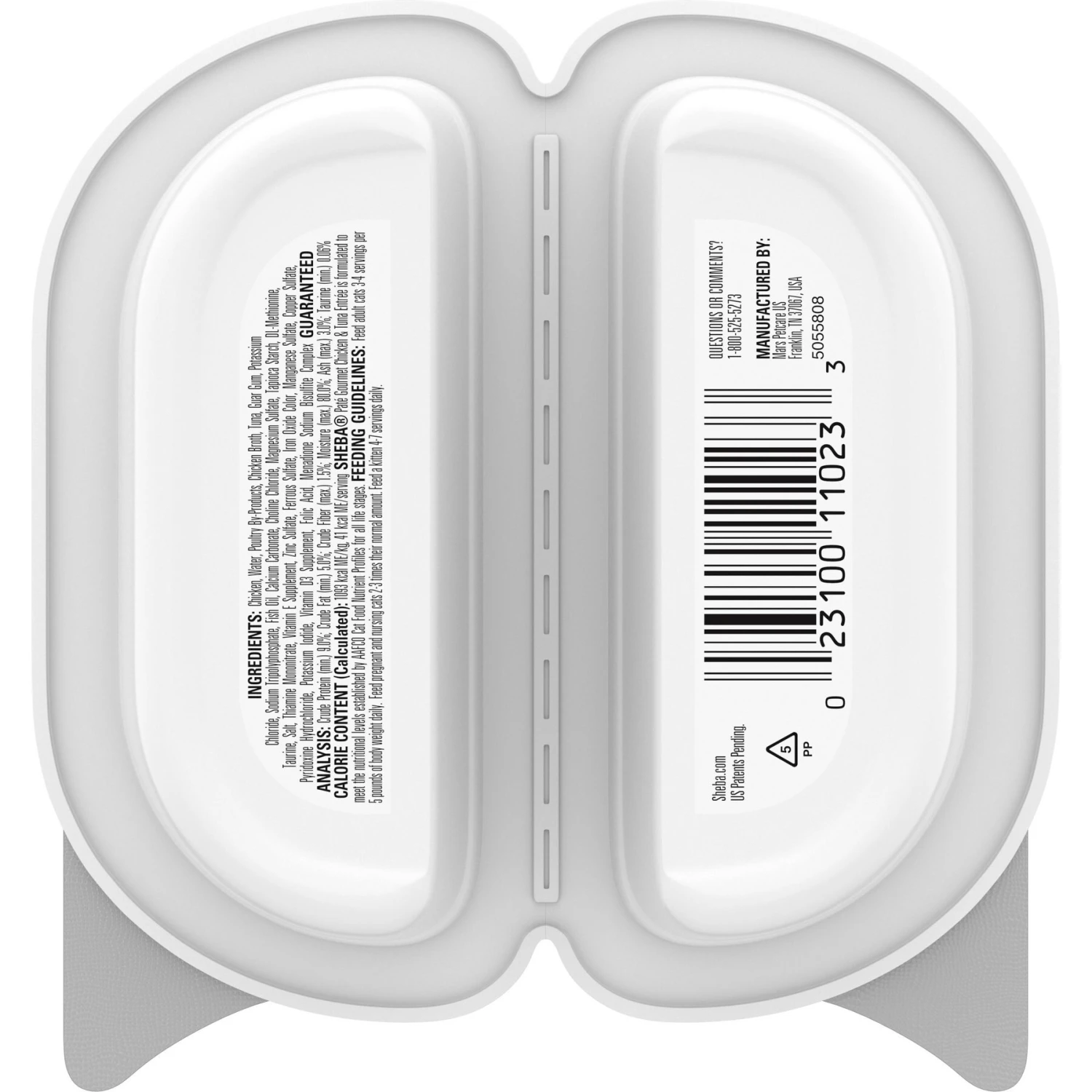 Sheba Perfect Portions Grain-Free Gourmet Chicken & Tuna Pate Entree Adult Wet Cat Food Trays 4 Sheba Perfect Portions Grain-Free Gourmet Chicken & Tuna Pate Entree Adult Wet Cat Food Trays - Image 2