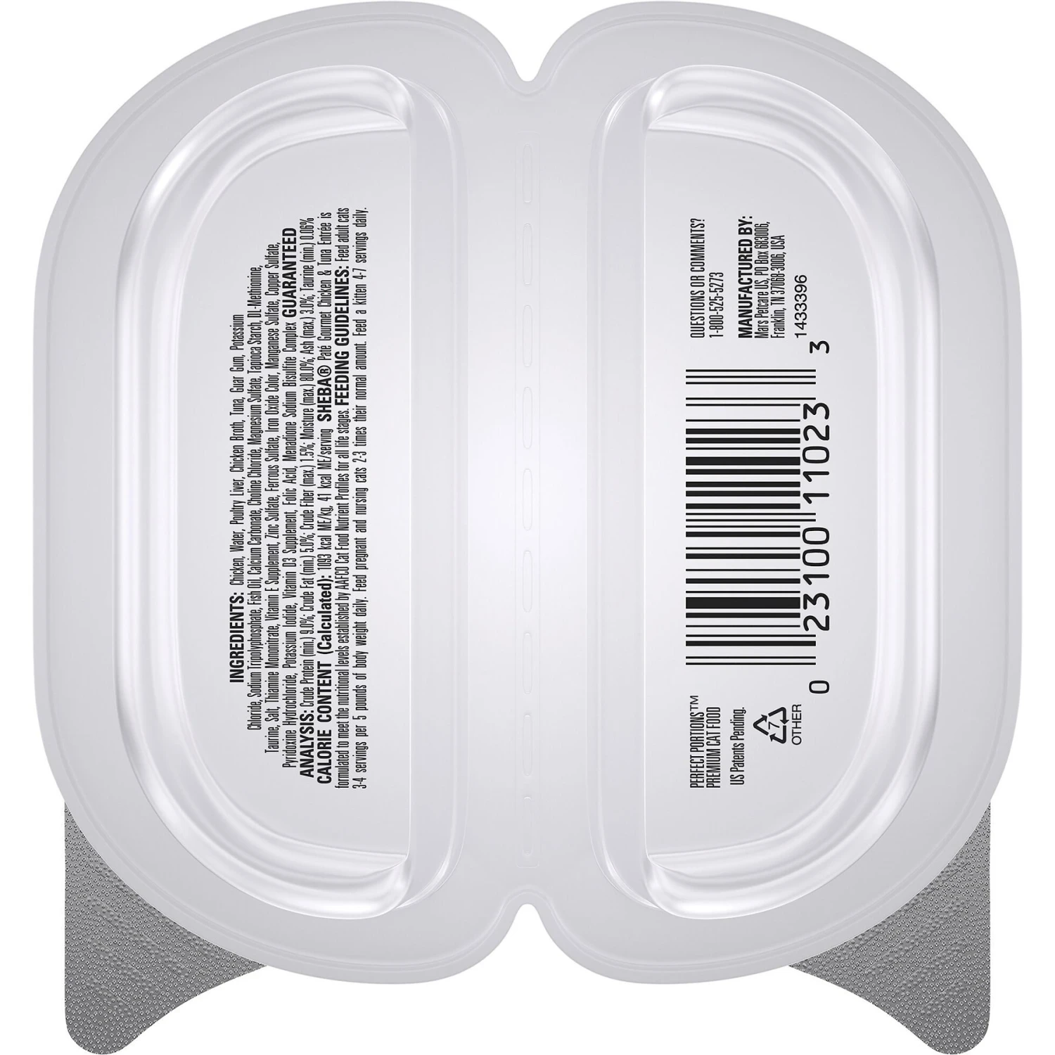 Sheba Perfect Portions Grain-Free Gourmet Chicken & Tuna Pate Entree Adult Wet Cat Food Trays 5 Sheba Perfect Portions Grain-Free Gourmet Chicken & Tuna Pate Entree Adult Wet Cat Food Trays - Image 3