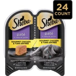 Sheba Perfect Portions Grain-Free Gourmet Chicken & Tuna Pate Entree Adult Wet Cat Food Trays 14 Sheba Perfect Portions Grain-Free Gourmet Chicken & Tuna Pate Entree Adult Wet Cat Food Trays -Blue Buffalo Shop 87816 PT3. AC SS1800 V1572551472