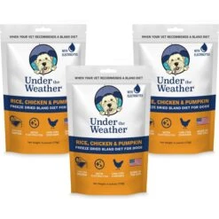 Under The Weather Rice, Chicken & Pumpkin Freeze-Dried Dog Food, 6-oz Bag, 3 Count