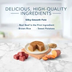 Blue Buffalo Tastefuls Natural Pate Beef Entree Wet Cat Food, 5.5-oz Can, Case Of 12 -Blue Buffalo Shop 879294 PT4. AC SS1800 V1687358454