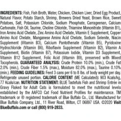Blue Buffalo Tastefuls Natural Flaked Wet Fish & Shrimp Entree In Gravy Cat Food, 3-oz Can, Case Of 12 11 Blue Buffalo Tastefuls Natural Flaked Wet Fish & Shrimp Entree In Gravy Cat Food, 3-oz Can, Case Of 12 -Blue Buffalo Shop 879374 PT1. AC SS1800 V1687358055