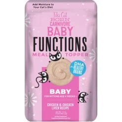 Tiki Cat Born Carnivore Baby Functional Cat Food Topper, 1.5-oz Pouch, Case Of 12