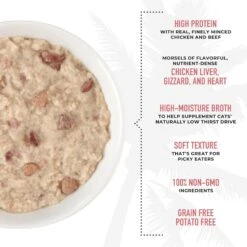 Tiki Cat After Dark Pate+ Chicken & Beef Grain-Free Wet Cat Food -Blue Buffalo Shop 883846 PT4. AC SS1800 V1690566590