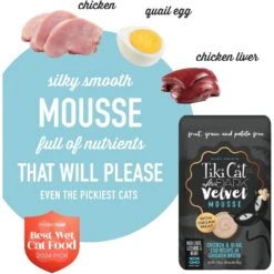 Tiki Cat After Dark Velvet Mousse Chicken & Quail Egg Grain-Free Wet Cat Food, 2.8-oz Pouch, Case Of 12 13 Tiki Cat After Dark Velvet Mousse Chicken & Quail Egg Grain-Free Wet Cat Food, 2.8-oz Pouch, Case Of 12 -Blue Buffalo Shop 883926 PT3. AC SS1800 V1690565267