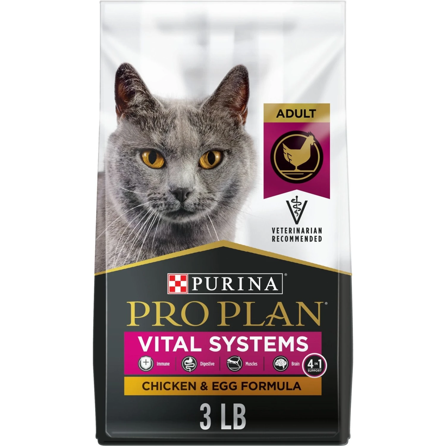 Purina Pro Plan Vital Systems Chicken & Egg Formula 4-in-1 Dry Cat Food 3 Purina Pro Plan Vital Systems Chicken & Egg Formula 4-in-1 Dry Cat Food