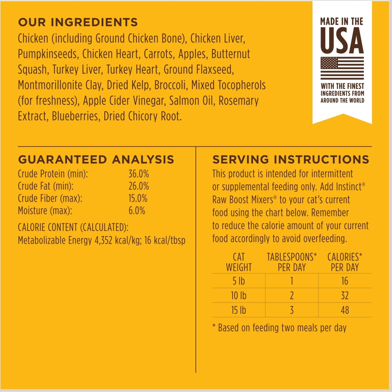 Instinct Raw Boost Mixers Chicken Recipe Grain-Free Freeze-Dried Cat Food Topper 9 Instinct Raw Boost Mixers Chicken Recipe Grain-Free Freeze-Dried Cat Food Topper - Image 7