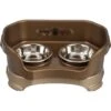 Neater Pets Neater Feeder Deluxe Elevated & Mess-Proof Cat Bowls, Bronze 1 Neater Pets Neater Feeder Deluxe Elevated & Mess-Proof Cat Bowls, Bronze -Blue Buffalo Shop 89632 MAIN. AC SS1800 V1515780698