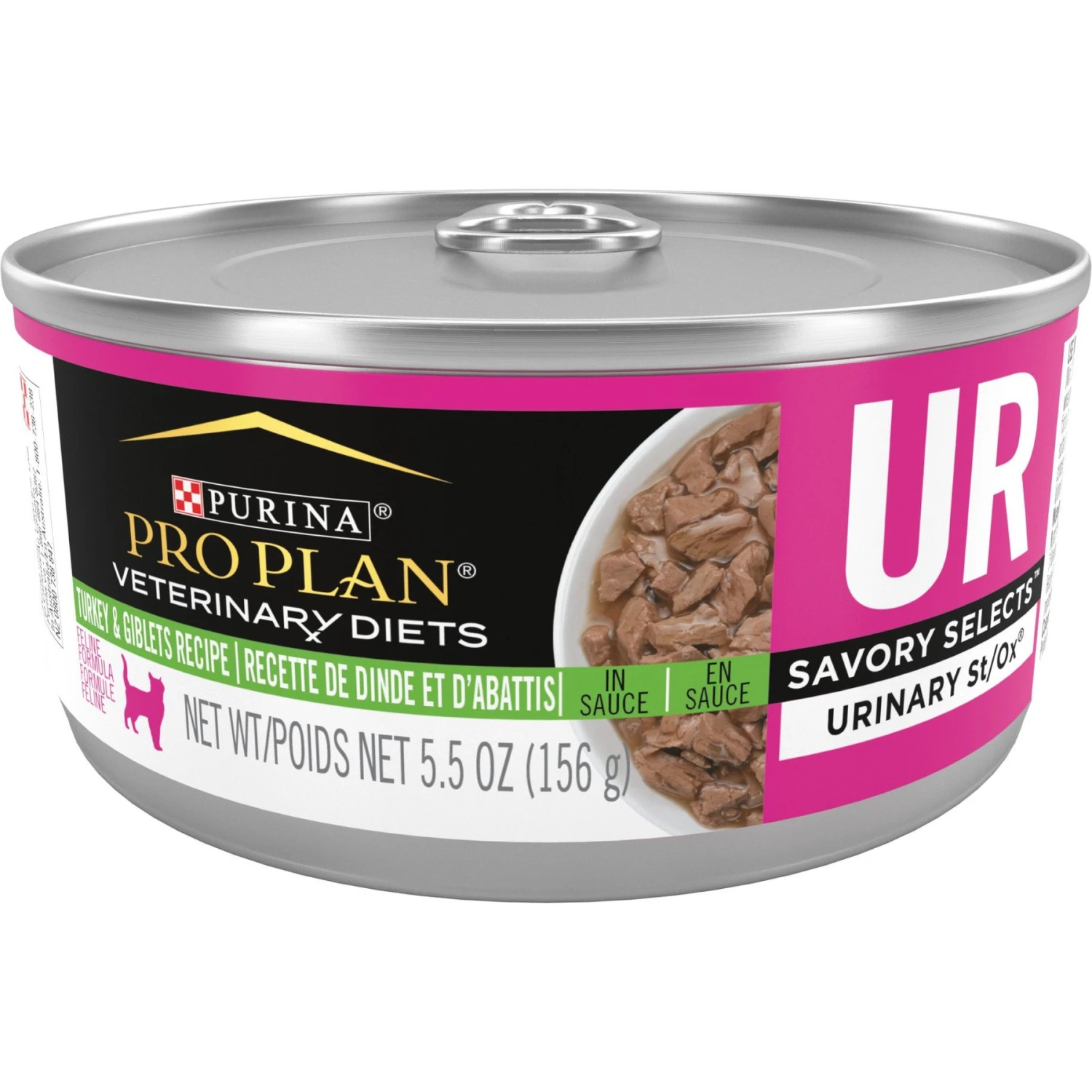 Purina Pro Plan Veterinary Diets UR Urinary St/Ox Savory Selects Turkey & Giblets In Sauce Wet Cat Food 3 Purina Pro Plan Veterinary Diets UR Urinary St/Ox Savory Selects Turkey & Giblets In Sauce Wet Cat Food