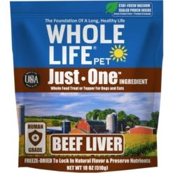 Whole Life Just One Ingredient Pure Beef Liver Freeze-Dried Dog Treats