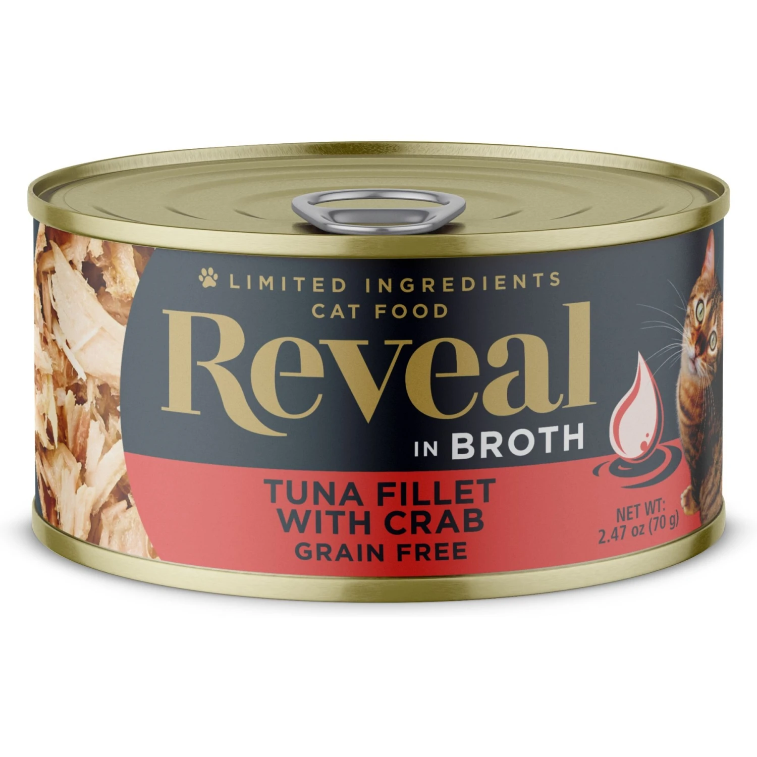 Reveal Natural Grain-Free Tuna With Crab In Broth Flavored Wet Cat Food, 2.47-oz Can, Case Of 24 & Reveal Natural Grain-Free Tuna Fillet With Shrimp In Broth Flavored Wet Cat Food, 2.47-oz Can, Case Of 24 4 Reveal Natural Grain-Free Tuna With Crab In Broth Flavored Wet Cat Food, 2.47-oz Can, Case Of 24 & Reveal Natural Grain-Free Tuna Fillet With Shrimp In Broth Flavored Wet Cat Food, 2.47-oz Can, Case Of 24 - Image 2