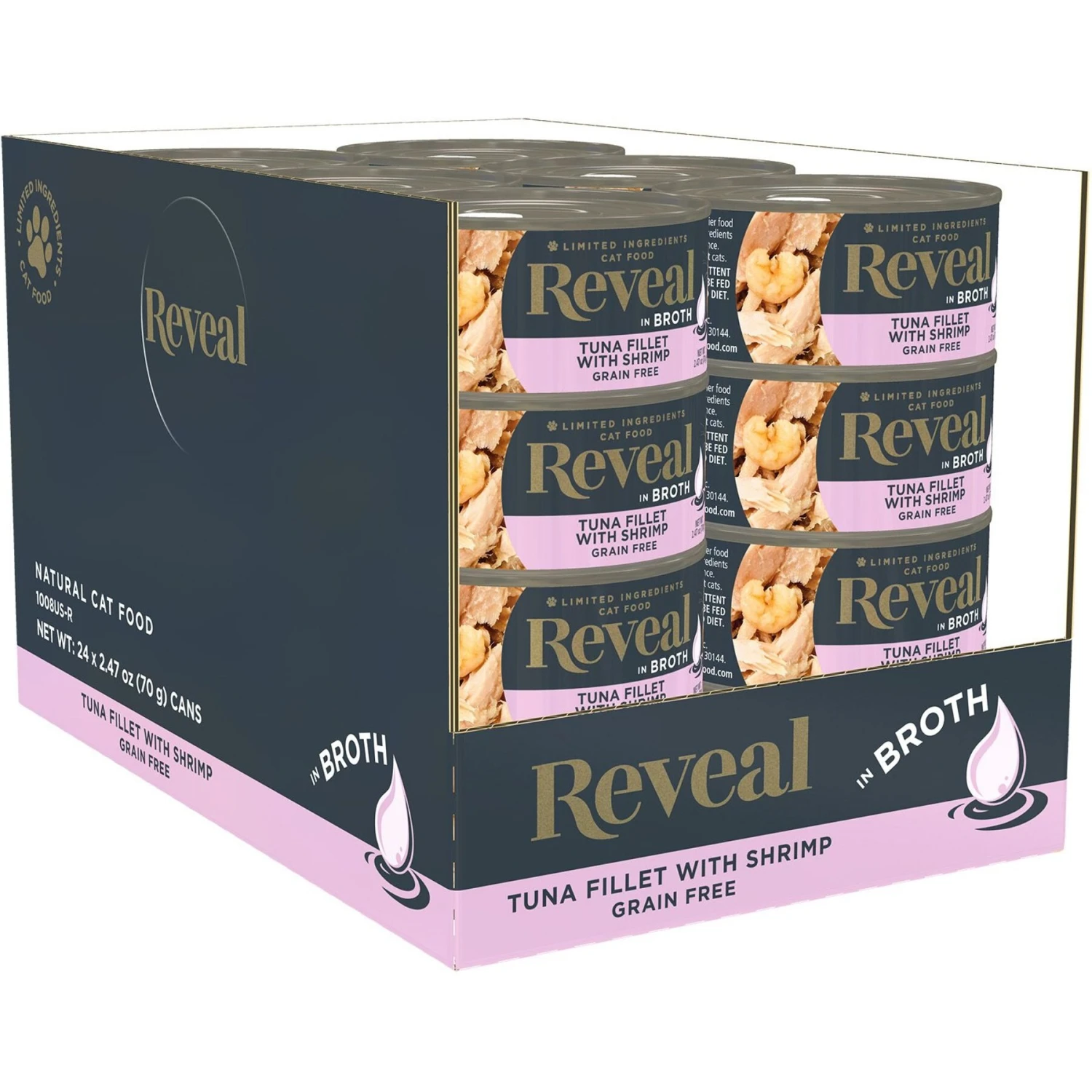 Reveal Natural Grain-Free Tuna With Crab In Broth Flavored Wet Cat Food, 2.47-oz Can, Case Of 24 & Reveal Natural Grain-Free Tuna Fillet With Shrimp In Broth Flavored Wet Cat Food, 2.47-oz Can, Case Of 24 10 Reveal Natural Grain-Free Tuna With Crab In Broth Flavored Wet Cat Food, 2.47-oz Can, Case Of 24 & Reveal Natural Grain-Free Tuna Fillet With Shrimp In Broth Flavored Wet Cat Food, 2.47-oz Can, Case Of 24 - Image 8