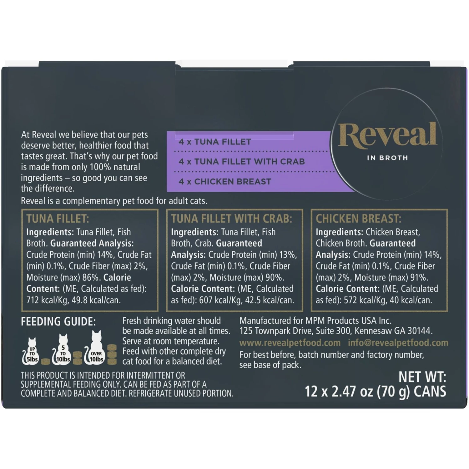 Reveal Natural Grain-Free Variety Fish & Chicken In Broth Flavored Wet Cat Food & Reveal Natural Grain-Free Variety Of Chicken In Broth Flavored Wet Cat Food 5 Reveal Natural Grain-Free Variety Fish & Chicken In Broth Flavored Wet Cat Food & Reveal Natural Grain-Free Variety Of Chicken In Broth Flavored Wet Cat Food - Image 3
