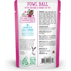 Weruva Dogs In The Kitchen Fowl Ball With Chicken Breast & Turkey Au Jus Grain-Free Dog Food Pouches -Blue Buffalo Shop 91006 PT2. AC SS1800 V1701363494