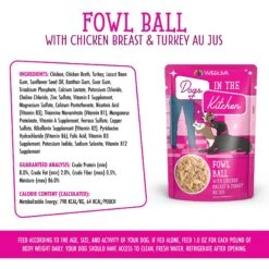 Weruva Dogs In The Kitchen Fowl Ball With Chicken Breast & Turkey Au Jus Grain-Free Dog Food Pouches -Blue Buffalo Shop 91006 PT5. AC SS1800 V1701363494