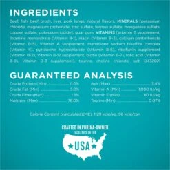 Purina ONE Beef Recipe Pate Grain-Free Natural High Protein Canned Cat Food 15 Purina ONE Beef Recipe Pate Grain-Free Natural High Protein Canned Cat Food -Blue Buffalo Shop 91511 PT4. AC SS1800 V1657661111