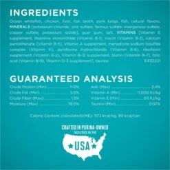 Purina ONE Ocean Whitefish Recipe Pate Grain-Free Natural High Protein Canned Cat Food, 3-oz, Case Of 24 15 Purina ONE Ocean Whitefish Recipe Pate Grain-Free Natural High Protein Canned Cat Food, 3-oz, Case Of 24 -Blue Buffalo Shop 91557 PT4. AC SS1800 V1653489084