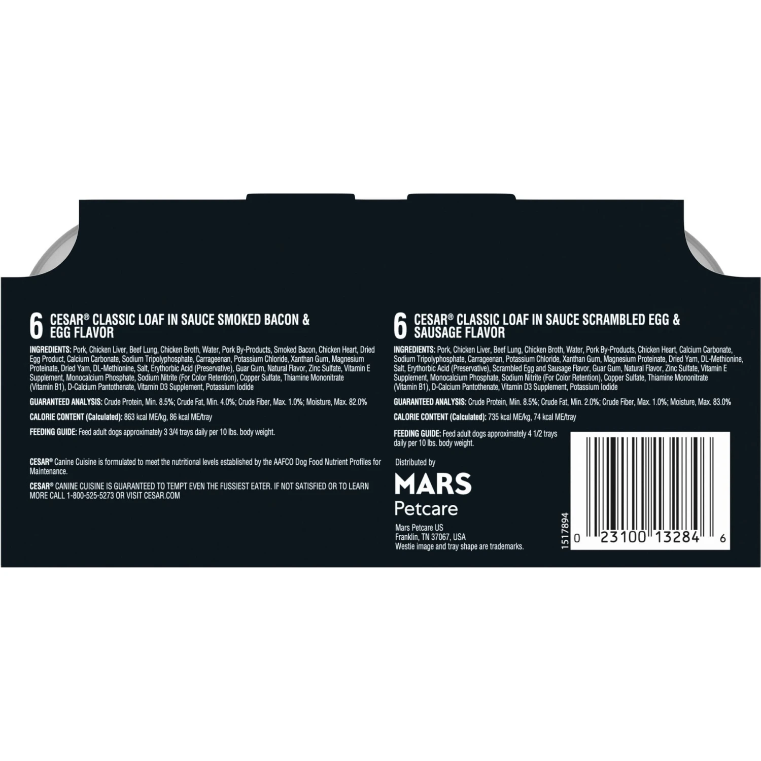 Cesar Classic Loaf In Sauce Variety Pack Grain-Free Small Breed Adult Wet Dog Food Trays & Cesar Breakfast Classic Loaf In Sauce Variety Pack Small Breed Adult Wet Dog Food Trays 9 Cesar Classic Loaf In Sauce Variety Pack Grain-Free Small Breed Adult Wet Dog Food Trays & Cesar Breakfast Classic Loaf In Sauce Variety Pack Small Breed Adult Wet Dog Food Trays - Image 7