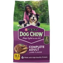 Dog Chow Complete Kibble With Lamb Flavor Dry Dog Food, 18.5-lb Bag