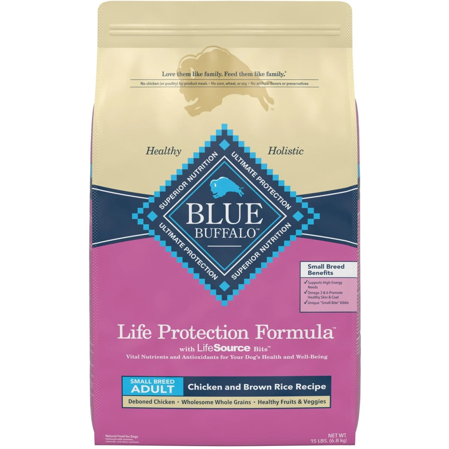 Blue Buffalo Life Protection Formula Small Breed Adult Chicken & Brown Rice Recipe Dry Dog Food & Blue Buffalo Blue Bits Tender Beef Recipe Soft-Moist Training Dog Treats 8 Blue Buffalo Life Protection Formula Small Breed Adult Chicken & Brown Rice Recipe Dry Dog Food & Blue Buffalo Blue Bits Tender Beef Recipe Soft-Moist Training Dog Treats - Image 6